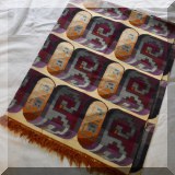 D05. Peruvian blanket purple hues by Jose Cotacchi. 46.5” x 57.5” - $85 
